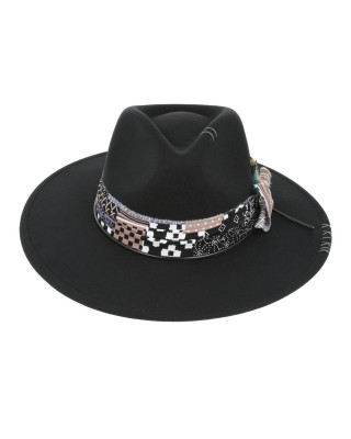 Rocker Fedora Hat Black