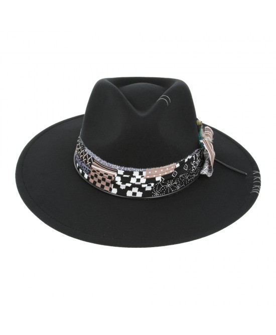 Rocker Fedora Hat Black Rocker Fedora Hat Black