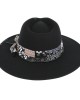 Rocker Fedora Hat Black Rocker Fedora Hat Black