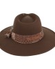 Rocker Fedora Hat Brown Rocker Fedora Hat Brown