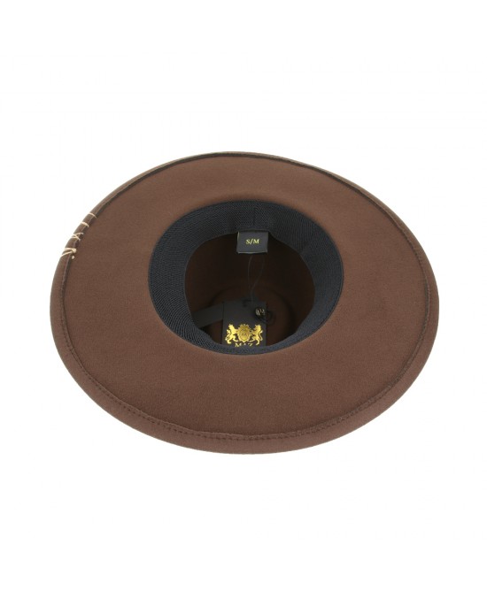 Rocker Fedora Hat Brown Rocker Fedora Hat Brown
