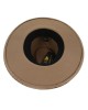 Rocker Distressed Fedora Hat Brown Rocker Distressed Fedora Hat Brown