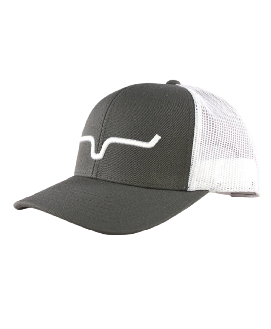 Trucker Hat - Kimes Ranch Weekly Charcoal/White Trucker Hat - Kimes Ranch Weekly Charcoal/White