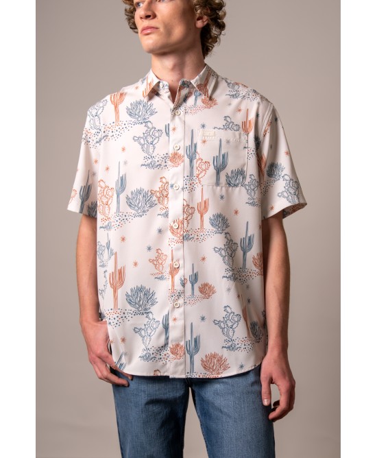 Kimes Ranch - Dunn Natural Men's Short Sleeve Shirt Kimes Ranch - Dunn Natural Men's Short Sleeve Shirt