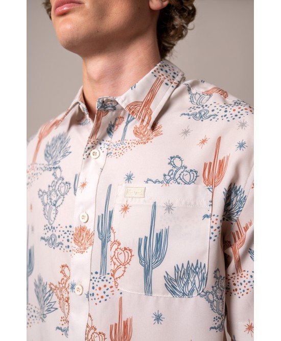 Kimes Ranch - Dunn Natural Men's Short Sleeve Shirt Kimes Ranch - Dunn Natural Men's Short Sleeve Shirt