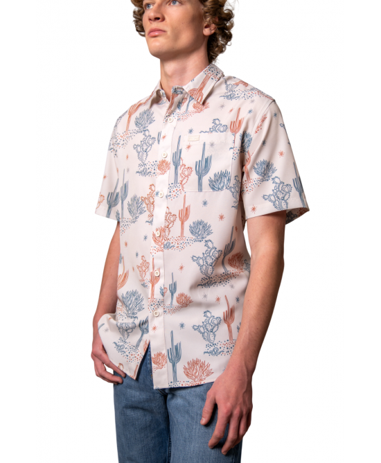 Kimes Ranch - Dunn Natural Men's Short Sleeve Shirt Kimes Ranch - Dunn Natural Men's Short Sleeve Shirt