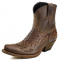 Mayura 012 Ankle Cowboy Boot Leather Genuine Snakeskin - Castana Mayura 012 Ankle Cowboy Boot Leather Genuine Snakeskin - Castana