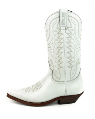 Mayura 1920 Western Biker Boot White