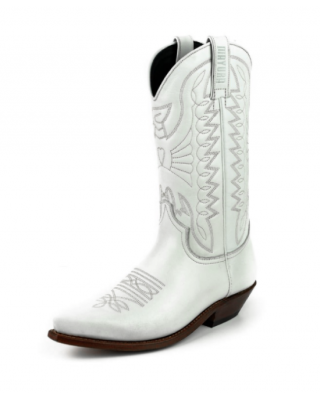 Mayura 1920 Western Biker Boot White