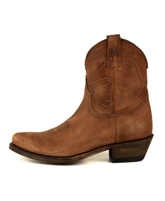 Mayura 2374 Lavado Cognac Cowboy Ankle Boots
