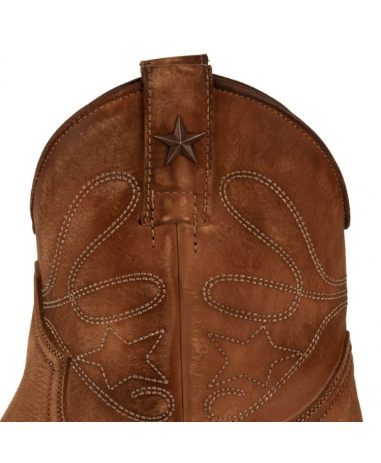 Mayura 2374 Lavado Cognac Cowboy Ankle Boots