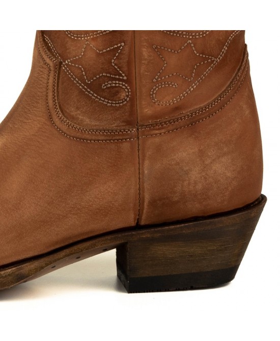 Mayura 2374 Lavado Cognac Cowboy Ankle Boots