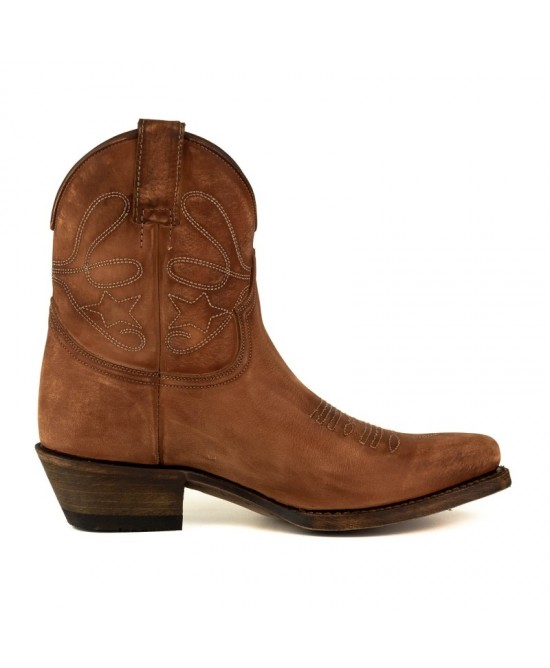 Mayura 2374 Lavado Cognac Cowboy Ankle Boots