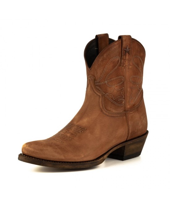 Mayura 2374 Lavado Cognac Cowboy Ankle Boots