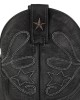 Mayura 2374 Lavado Negro Cowboy Ankle Boots