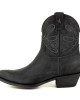 Mayura 2374 Lavado Negro Cowboy Ankle Boots