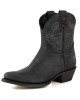 Mayura 2374 Lavado Negro Cowboy Ankle Boots