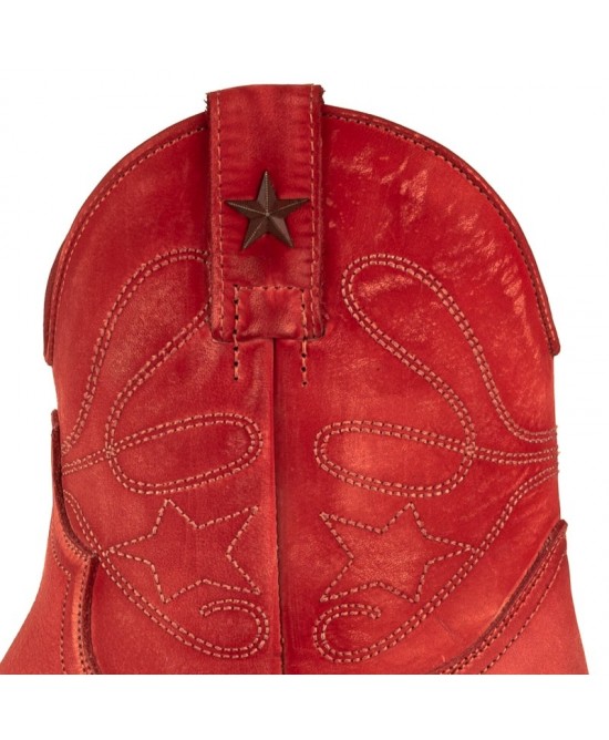 Mayura 2374 Lavado Rojo Cowboy Ankle Boots