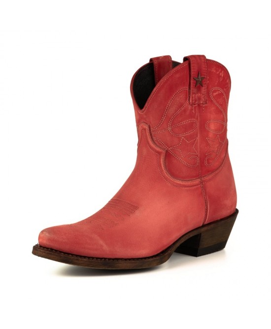 Mayura 2374 Lavado Rojo Cowboy Ankle Boots