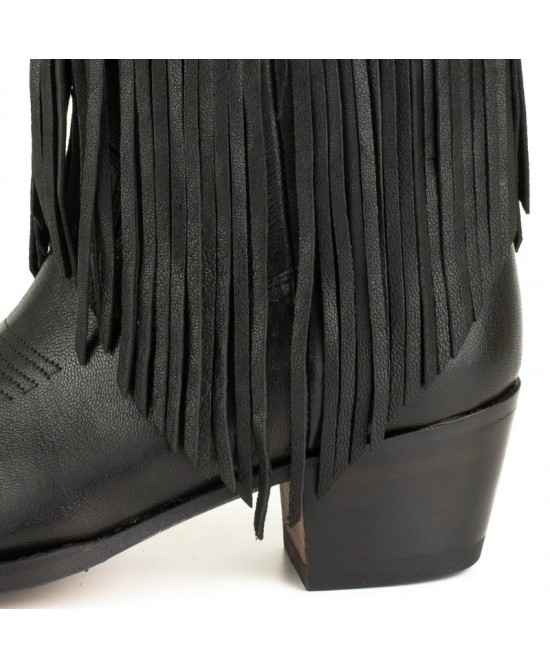 Mayura 2475 Fado Negro Fringes Ladies Cowgirl Boot