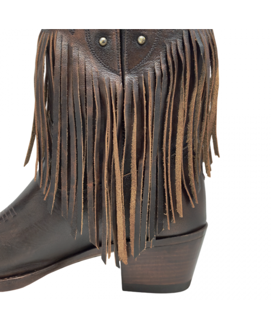 Mayura 2475 Old Manchado Fringes Ladies Cowgirl Boots Mayura 2475 Old Manchado Fringes Ladies Cowgirl Boots