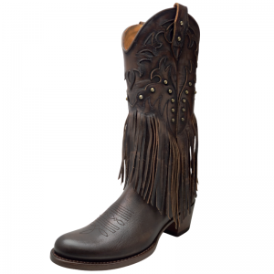 Mayura 2475 Old Manchado Fringes Ladies Cowgirl Boots