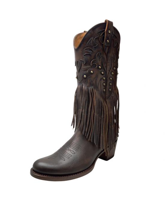 Mayura 2475 Old Manchado Fringes Ladies Cowgirl Boots Mayura 2475 Old Manchado Fringes Ladies Cowgirl Boots