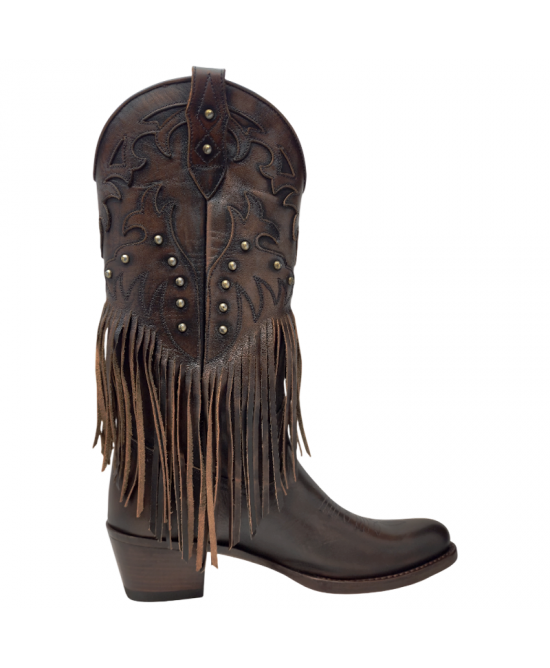 Mayura 2475 Old Manchado Fringes Ladies Cowgirl Boots Mayura 2475 Old Manchado Fringes Ladies Cowgirl Boots