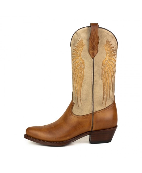 Mayura Wings 2666 Rony Totem Offwhite Split Suede