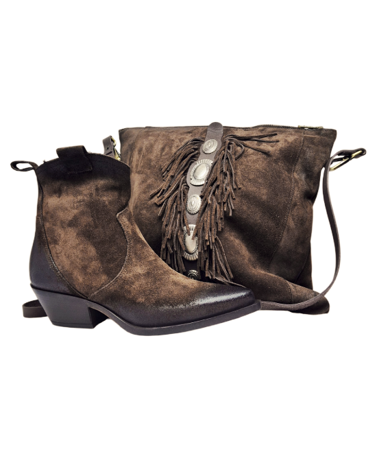 Metisse - Sorrento Ankle Brown Suede