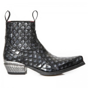 New Rock - M-7953PT-S8 Dragon Pattern Ankle Boots - LIMITED EDITION ONLY 1 PAIR LEFT New Rock - M-7953PT-S8 Dragon Pattern Ankle Boots - LIMITED EDITION ONLY 1 PAIR LEFT