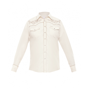 Rangers - 013CA01 Cream Men's Western Shirt