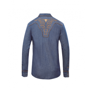 Rangers - 013CA01 Denim Men's Western Shirt