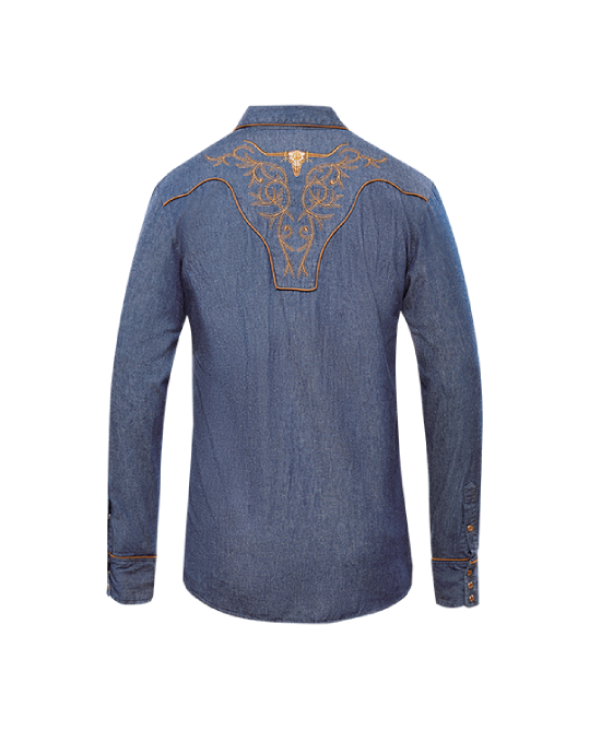 Ranger's - 013CA01 Denim Men's Western Shirt Ranger's - 013CA01 Denim Men's Western Shirt