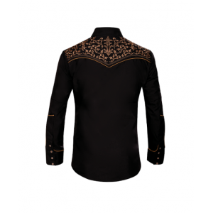 Rangers - 0130CA01 Black Men's Western Shirt