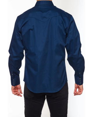 Rodeo Clothing - AC108L Navy Men's Western Shirt
