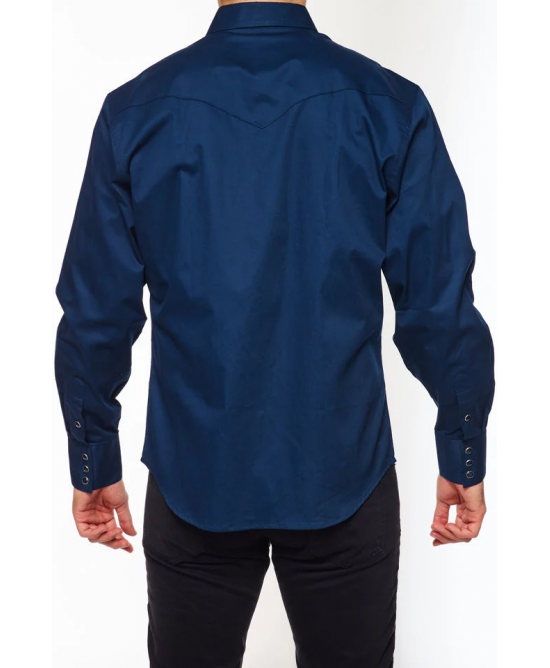 Rodeo Clothing - AC108L Navy Men's Western Shirt