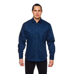 Rodeo Clothing - AC108L Navy Men's Western Shirt