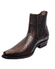 Sancho - Brown Embossed Faux-Snakeskin Pattern