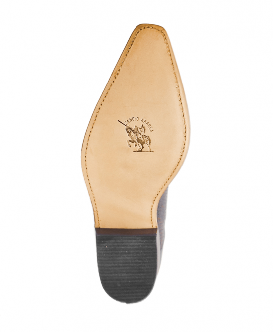 Sancho - Brown Embossed Faux-Snakeskin Pattern
