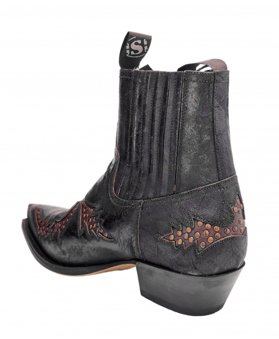 Sendra - 18511 - Brown Studded Ankle Boot
