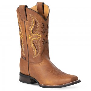 Stars & Stripes - Men's WB-60 Brown Cowboy Boots