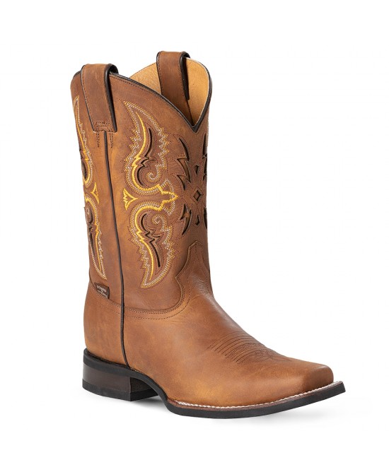 Stars & Stripes - Men's WB-60 Brown Cowboy Boots