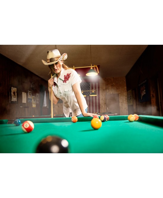 Stars & Stripes - Summer Women's Western Short Shirt