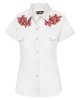 Stars & Stripes - Summer Women's Western Short Shirt