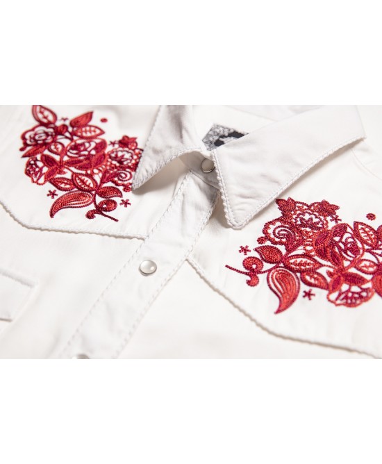 Stars & Stripes - Summer Women's Western Short Shirt