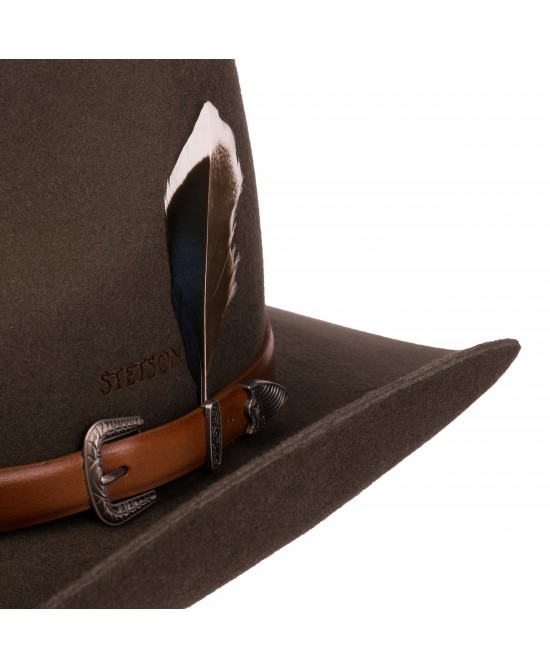 Wool Hat - Stetson Limington Western Espresso