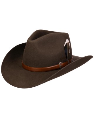 Wool Hat - Stetson Limington Western Espresso