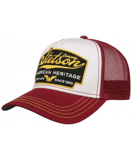 Trucker Hat - Stetson American Heritage Red Trucker Hat - Stetson American Heritage Red