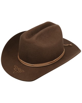 Wool Hat - Stetson Western Woolfelt - Brown